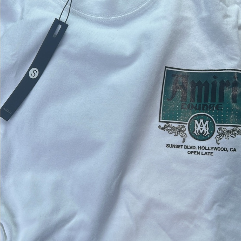 AMIRI White Tee with Graphic Print